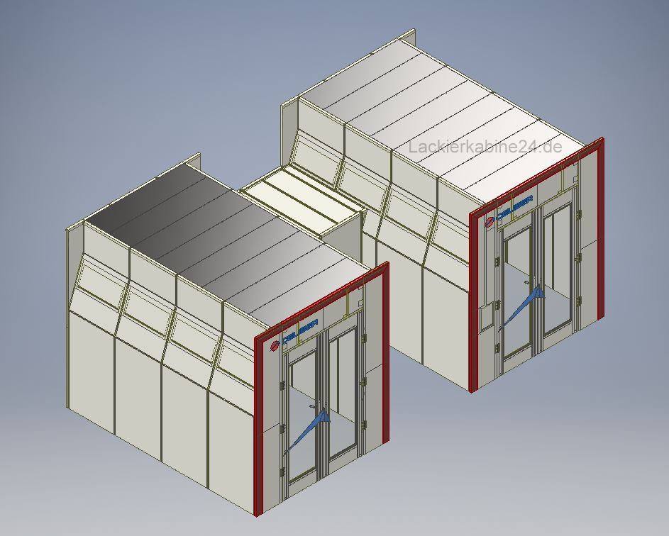 kleine Lackierkabine